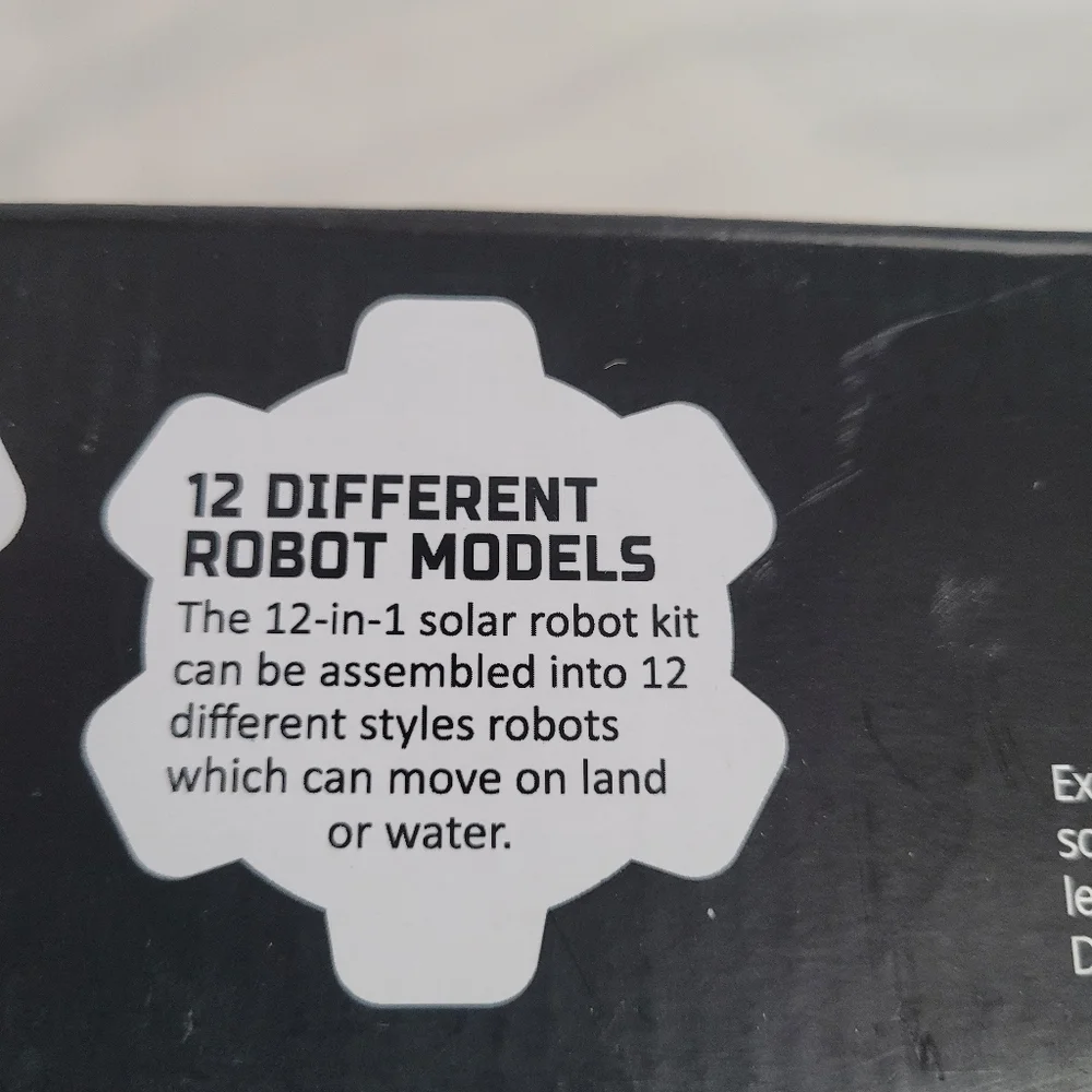 NIB Ciro 12-in-1 Solar Robot Creation Kit 190 Piece Building Set